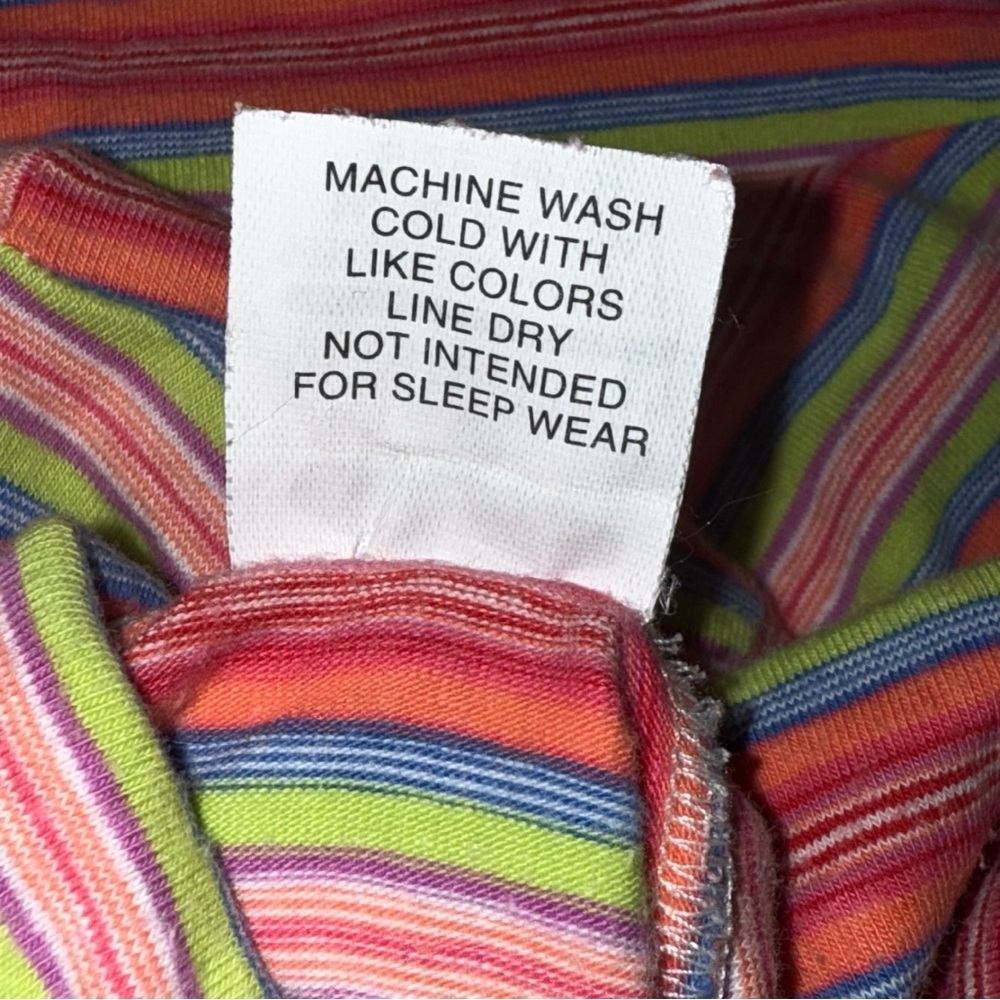 Vintage Mulberribush Girls Rainbow Stripe Turtleneck Top Size 6 USA Made - Picture 7 of 7